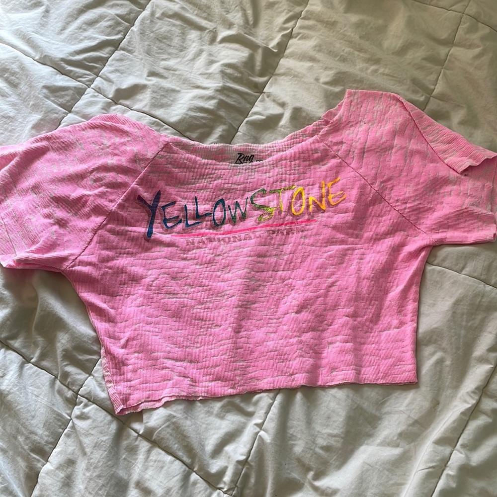 Light pink Yellowstone crop top